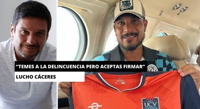 Lucho Cáceres a Paolo Guerrero: 