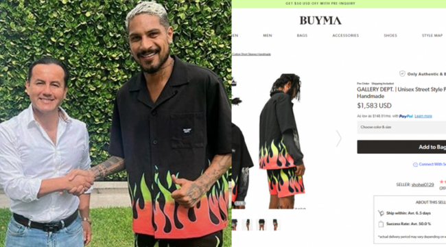 ¿Cuánto vale el 'look' que uso Paolo Guerrero en la foto con Richard Acuña?