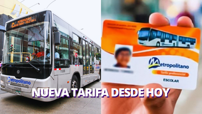 Metropolitano: desde hoy sube el pasaje para los estudiantes