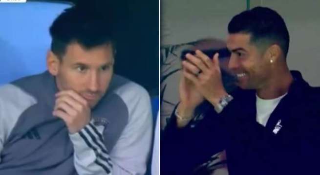 Cristiano Ronaldo festejó la goleada 6-0 de Al-Nassr frente al Inter Miami de Messi | VIDEO