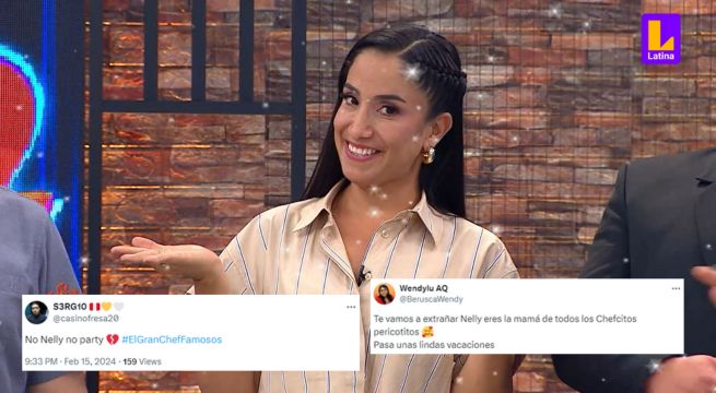 Nelly Rossinelli tomará vacaciones y los 'chefcitos' sufren por no verla en El Gran Chef Famosos