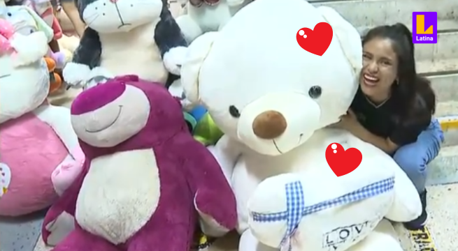 Venden ositos de peluche gigante de un metro ochenta a 130 soles en el centro de Lima
