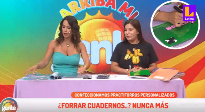 Arriba Mi Gente: Karina Borrero enseña cómo confeccionar practiforros personalizados para el regreso a clases