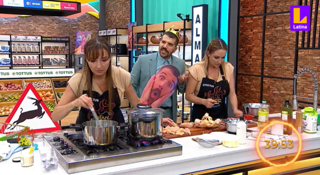 Peláez quiere entrar en acción e insiste a las hermanas Aguirre que utilicen su beneficio para entrar a la cocina | El Gran Chef Famosos
