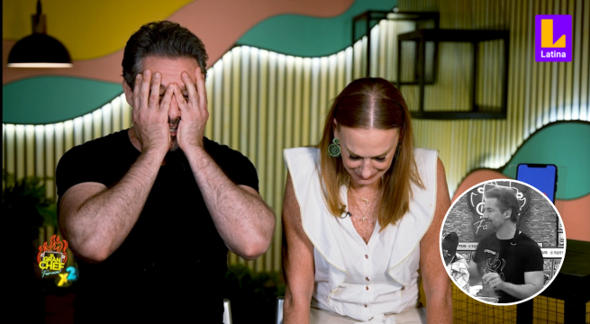 Marco quema las patitas de cerdo y pone en peligro su preparación con Denisse a pocos minutos de finalizar | El Gran Chef Famosos