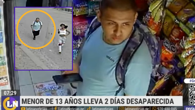 Padres buscan a su hija de 13 años desaparecida: cámaras captan a sujeto persiguiéndola 