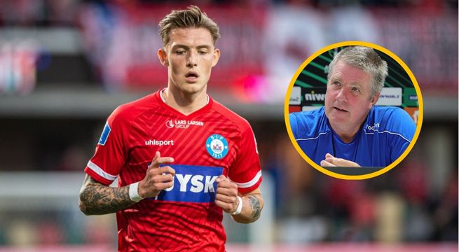 DT de Silkeborg toma llamativa decisión tras debut de Oliver Sonne con Perú