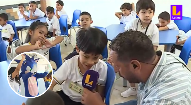 Con show infantil: así fue el inicio de clases para estos niños de primaria en el Callao