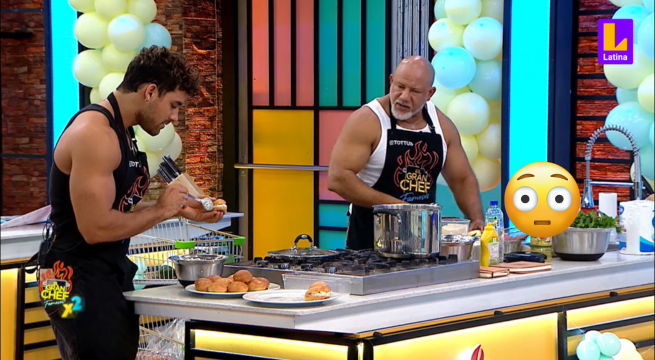 El Gran Chef Famosos: Steve se desespera con la lentitud de Austin Palao en la cocina y le grita con furia