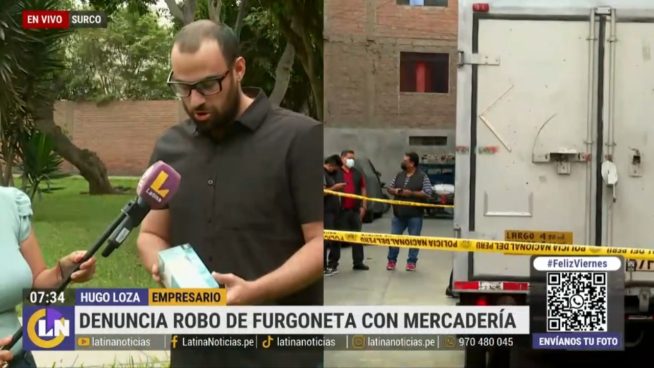 Roban furgoneta con mercadería valorizada en más de 60 mil dólares