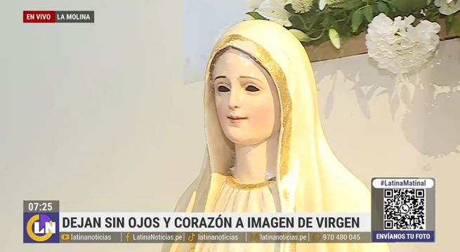 ¡Impactante! Dejan sin ojos y corazón a imagen de virgen sagrada