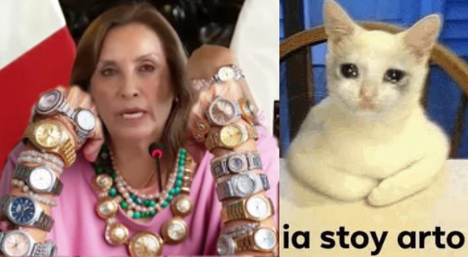 Mira los memes que dejó la conferencia de prensa de Dina Boluarte por 'Caso Rolex'