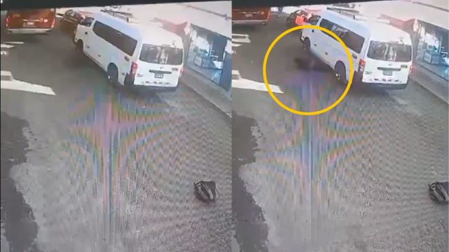 Escolar termina en UCI tras caer de bus de transporte público en movimiento