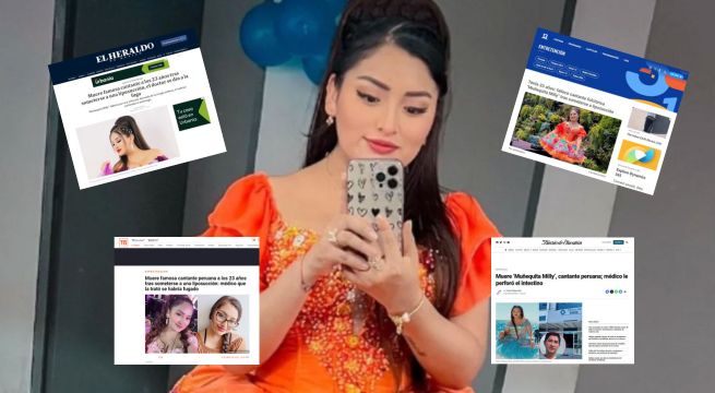 Así informó la prensa internacional la muerte de la Muñequita Milly | FOTOS