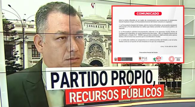 Caso 'Chapafirmas': Procuraduría recaba información sobre Darwin Espinoza para determinar presuntos delitos