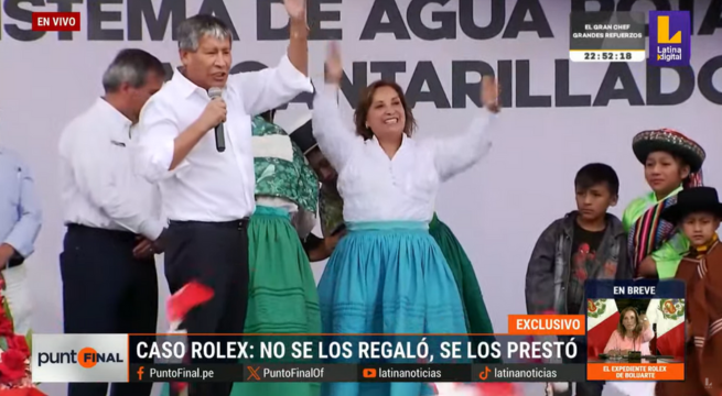 Oscorima intentó regalarle los Rolex a Boluarte, pero ella los aceptó como préstamo, según Humberto Abanto