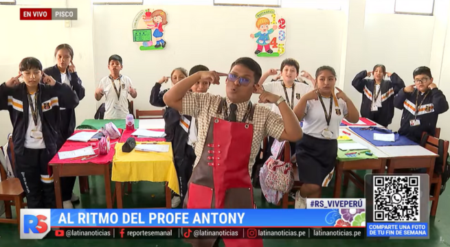 El 'Profe Antony' de Pisco: Maestro de TikTok que enseña con música