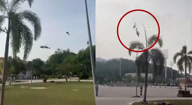 Fatídico choque de helicópteros provoca la muerte de 10 personas