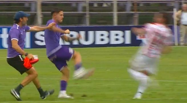 Alfonso Barco estuvo en batalla campal tras conseguir victoria contra River Plate | VIDEO