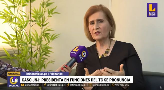 Presidenta en funciones del TC: 