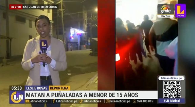 Menor de 15 años muere tras ser apuñalado cerca a su casa