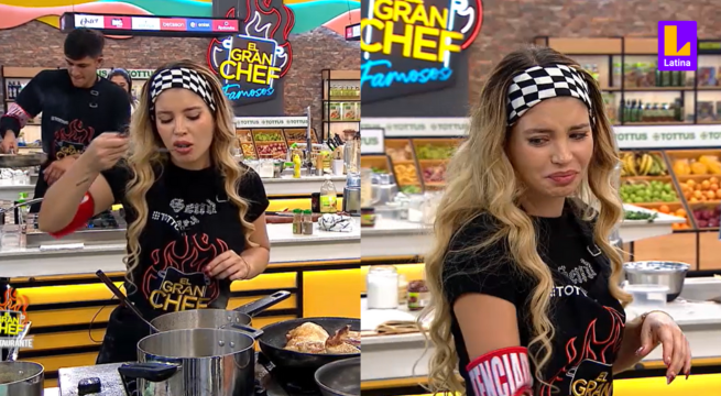 El Gran Chef Famosos: Flavia Laos tuvo que probar su arroz quemado y así reaccionó