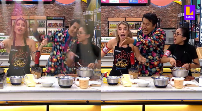 El Gran Chef Famosos: Flavia Laos y Lita Pezo hacen increíble dúo musical, pero se les quema la mantequilla