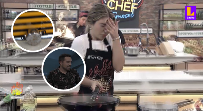 El Gran Chef Famosos: Flavia Laos bota todo su arroz a minutos de la presentación y genera preocupación  