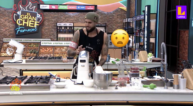 El Gran Chef Famosos: Gino Assereto se complica con el merengue a pocos minutos de la presentación