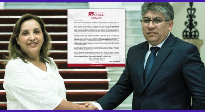 Gobernador de Cusco niega incrementos presupuestales adicionales del gobierno de Dina Boluarte