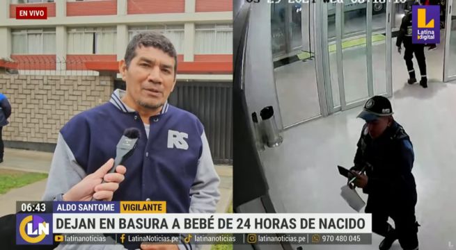 El emotivo testimonio de vigilante que encontró a bebé abandonada | VIDEO