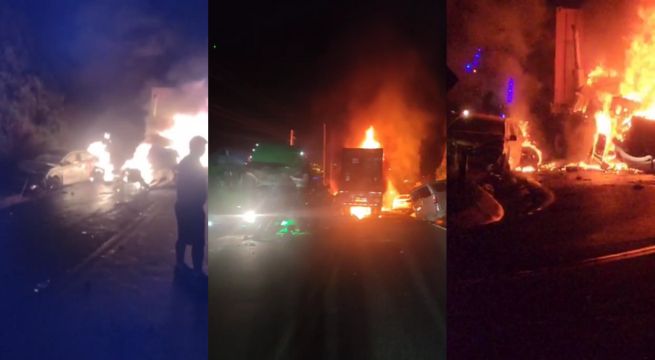 Triple choque en la Carretera Central: tránsito restringido en San Mateo