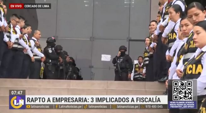 Narizón, Cheto y Cejón: así fue su traslado de secuestradores a Ministerio Público | VIDEO