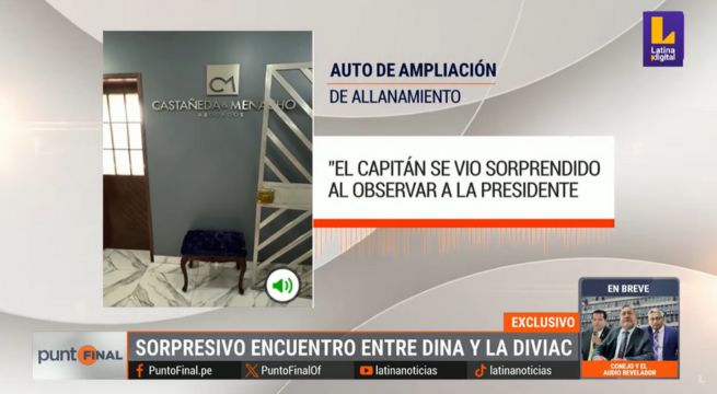 Dina Boluarte acudió a oficina de Mateo Castañeda y tuvo encuentro sorpresivo con fiscales y policías de la Diviac