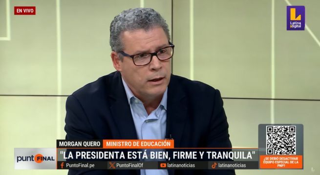 Morgan Quero revela cómo se encuentra Dina Boluarte tras detención de su hermano: 