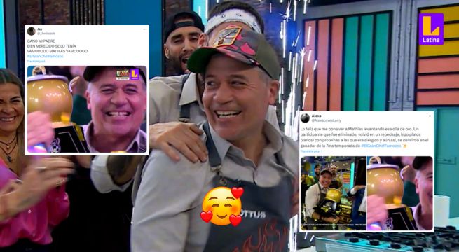 GRAN FINAL El Gran Chef Famosos: 'Chefcitos' celebran por todo lo alto el triunfo de Mathías Brivio