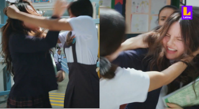 Pituca Sin Lucas Capítulo 04: Belén y Margarita se van a las manos en intensa pelea en pleno colegio