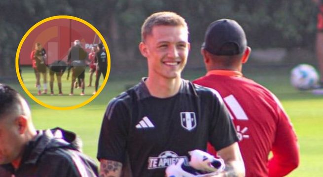 Oliver Sonne y la broma a Zambrano en pleno entrenamiento de la selección peruana [VIDEO]