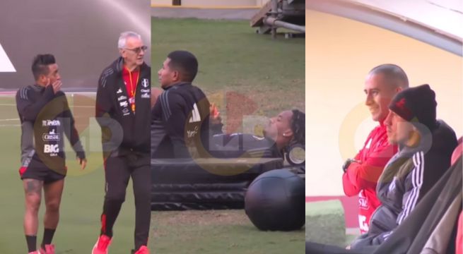 Cueva no entrenó y Lapadula, Carrillo y Flores entrenaron de manera diferenciada