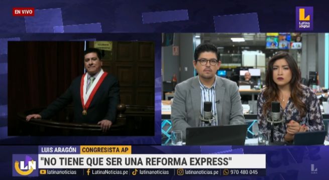 Congresista Luis Aragón sobre proyecto que busca incremento de parlamentarios: 
