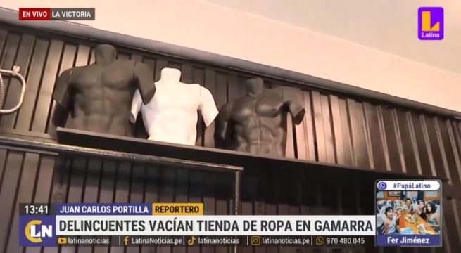 Delincuentes robaron S/80 mil de tienda de ropa en Gamarra: 