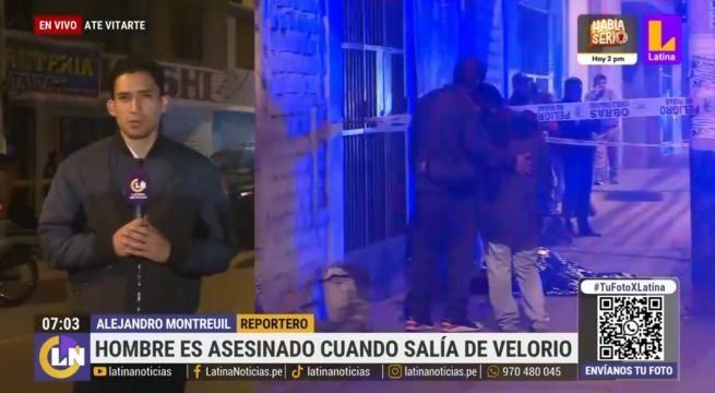 Hombre muere a balazos luego de salir de un velorio en Ate