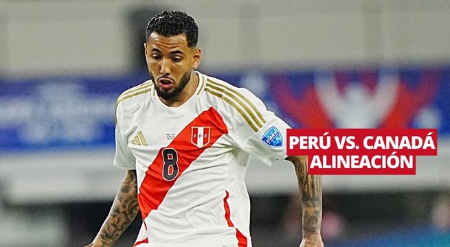 Mira la alineación de Perú vs. Canadá HOY: este el XI de la 'Bicolor'