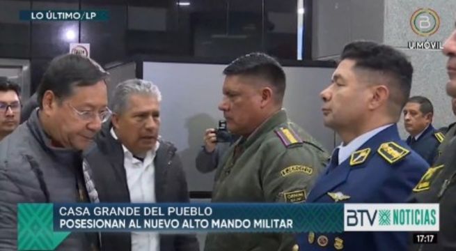 Presidente de Bolivia juramenta nueva cúpula militar tras intento de golpe de Estado