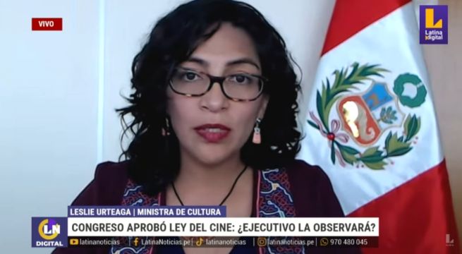 Ministra de Cultura sobre ley de cine aprobado por Congreso: 