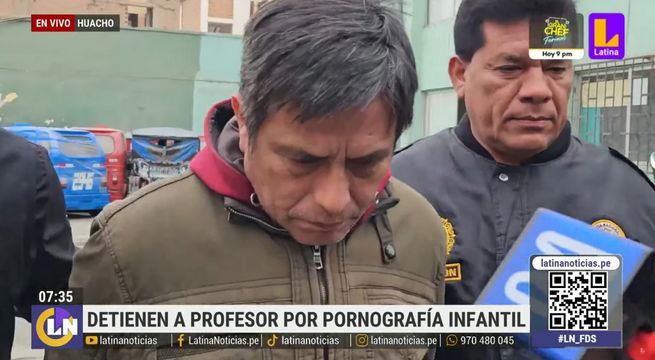 Policía captura a profesor por pornografía infantil