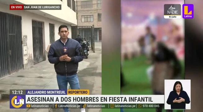 Sicarios asesinan a dos hombres en fiesta infantil | VIDEO