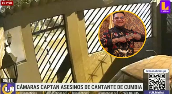 Jaime Carmona: cámaras captan momento en el que sicarios llegan para asesinar a cantante
