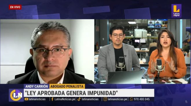Abogado Andy Carrión en BNMN: 