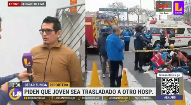 Familiar de joven atropellado en av. Abancay: 